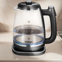 Чайник электрический стеклянный КТ-6728 - 1,8 л