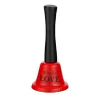 Колокольчик металлический, звонок настольный Ring for a love, 5&times;5&times;12.5 см, МИКС
