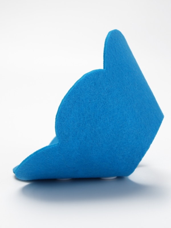 Ветеринарный воротник из фетра  Ветеринарный воротник из фетра "Ромашка", размер L, синий