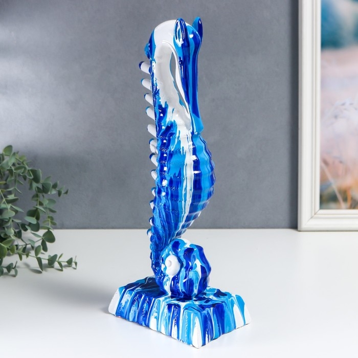 Сувенир полистоун Сувенир полистоун "Морской конёк" подтёки краски 37,2х10х15,5 см