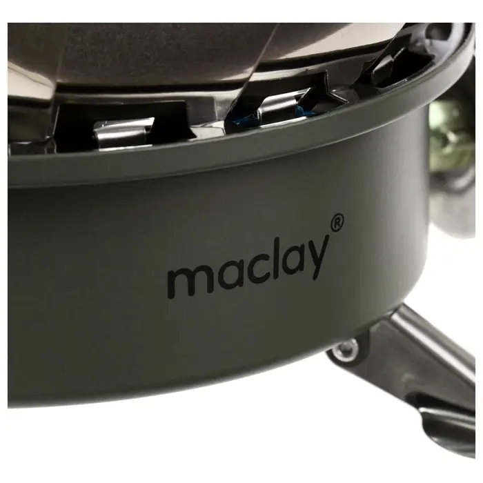 Плита газовая портативная maclay, для кемпинга, с ветрозащитой, 17&times;13 см, большая, круглая