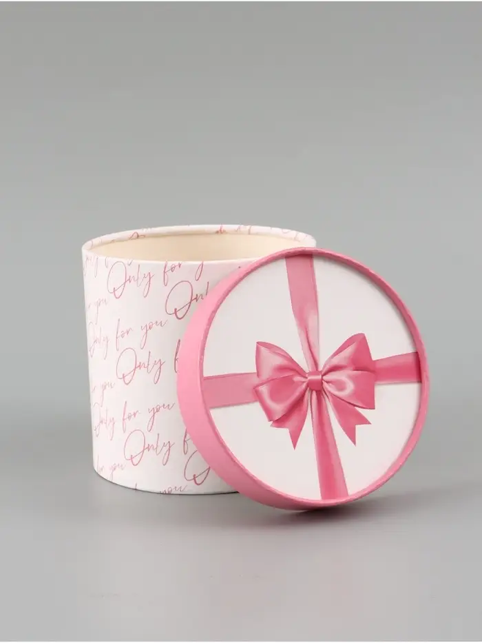 Набор шляпных коробок 2 в 1 &laquo;Бант&raquo;, 12&times;12 см, 15&times;15 см