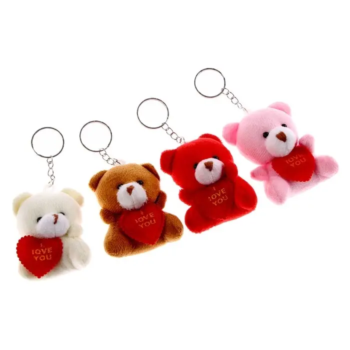 Брелок «Мишка с сердцем», цвета МИКС Брелок «Мишка с сердцем», цвета МИКС