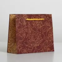 Пакет подарочный ламинированный, упаковка, &laquo;Ты совершенна&raquo;, S 15 х 12 х 5,5 см