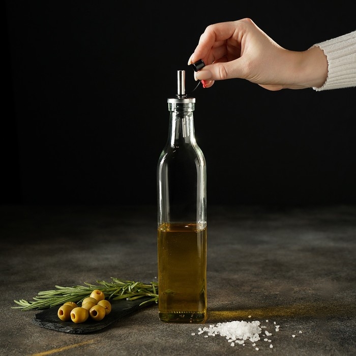 Бутылка стеклянная для соусов и масла Доляна «Классик», 500 мл, 5,5×29 см Бутылка стеклянная для соусов и масла Доляна «Классик», 500 мл, 5,5×29 см