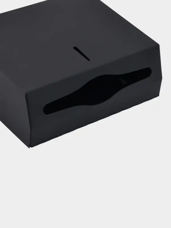 Диспенсер для бумажных полотенец в листах Stölz, 28.5×26.5×10 см, нержавеющая сталь, чёрный Диспенсер для бумажных полотенец в листах Stölz, 28.5×26.5×10 см, нержавеющая сталь, чёрный