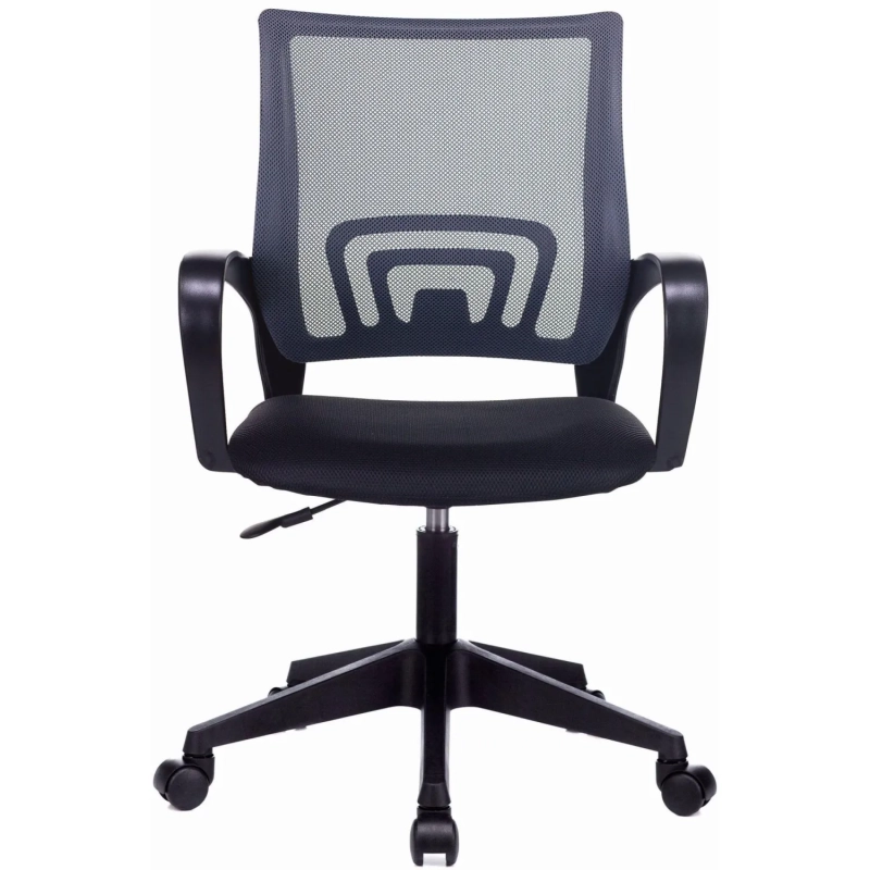 Кресло 0MX_VB_Echair-396 (LT) сетка/ткань серый пластик