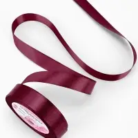 Лента атласная, 20 мм, 23&plusmn;1 м, винная №165