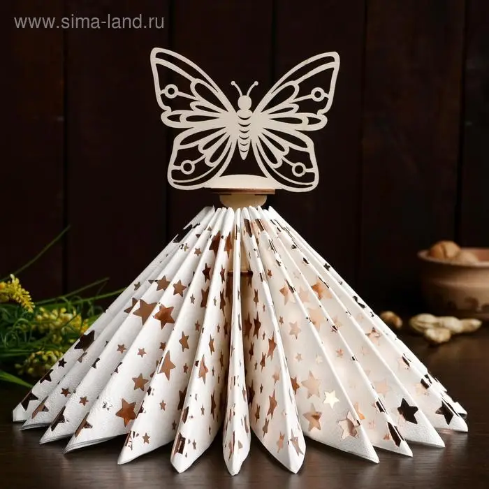 Салфетница «Бабочка», 22×12×0.3 см