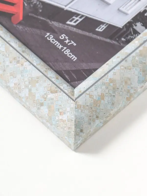 Фоторамка пластик 13х18 см "Марокканская мозаика" оттенки голубого 23х18х2 см