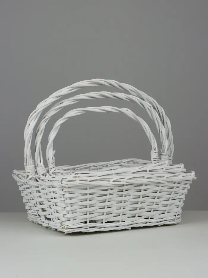 Набор корзин плетёных Danville, 3 шт., ива, белый