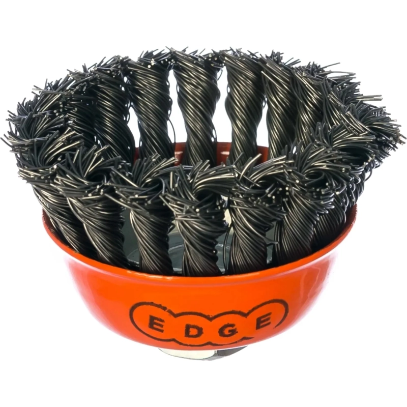 Корщетка для УШМ EDGE by PATRIOT d75мм, М14, чашка витая (813010006)