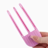 Зажимы для прикорневого объёма волос (наб 2шт цена за наб) розовый пластик накл QF