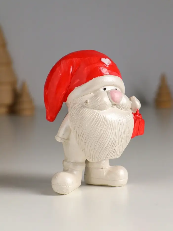 Фигура гипс "Гном с фонарем" высота 12 см, Фигура гипс "Гном с фонарем" высота 12 см,