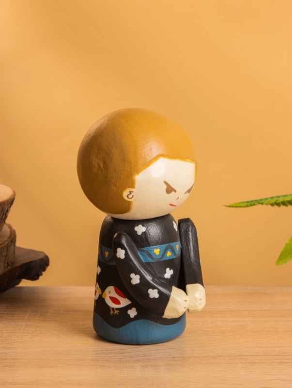 Деревянная кукла кокеши «Юко», 8×9×17 см Деревянная кукла кокеши «Юко», 8×9×17 см