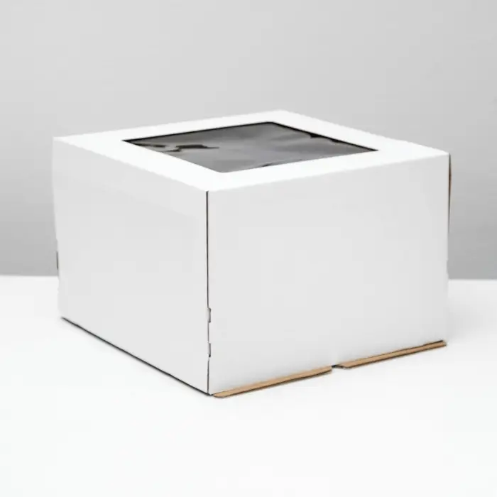 Коробка для торта, с окном, 30&times;30&times;19 см