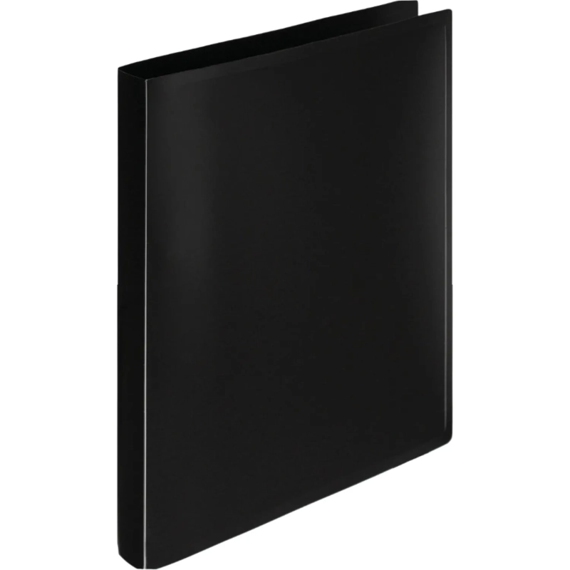 Папка на 2-х кольцах пласт. 16/25мм А4 черная
