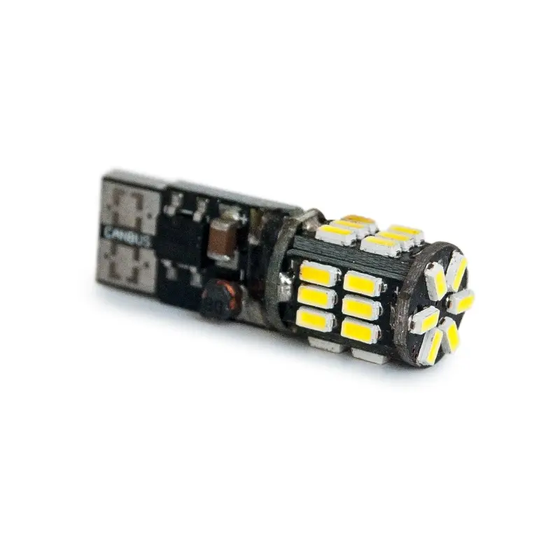 C017 T10/белый/(W2,1x9,5d) CANBUS 30 SMD 3014, 12-24V, блистер 2 шт.