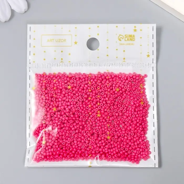 Бисер стекло 12/0  Бисер стекло 12/0 "Кукольный розовый" 15 гр