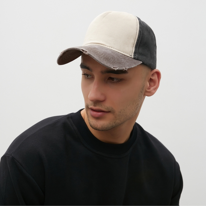 Кепка мужская MINAKU, цвет чёрный, размер 56-58 Кепка мужская MINAKU, цвет чёрный, размер 56-58