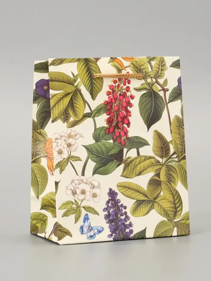 Пакет подарочный ламинированный «Ботанический сад» 11.5×14.5×6.5 см