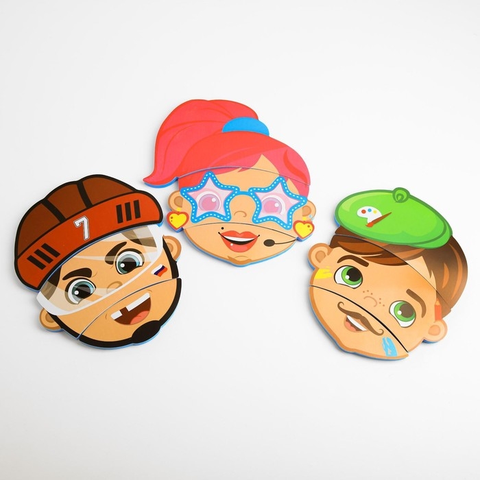 Мягкий пазл для малышей &laquo;Поменяй местами&raquo;, 9 деталей, виды МИКС, Крошка Я