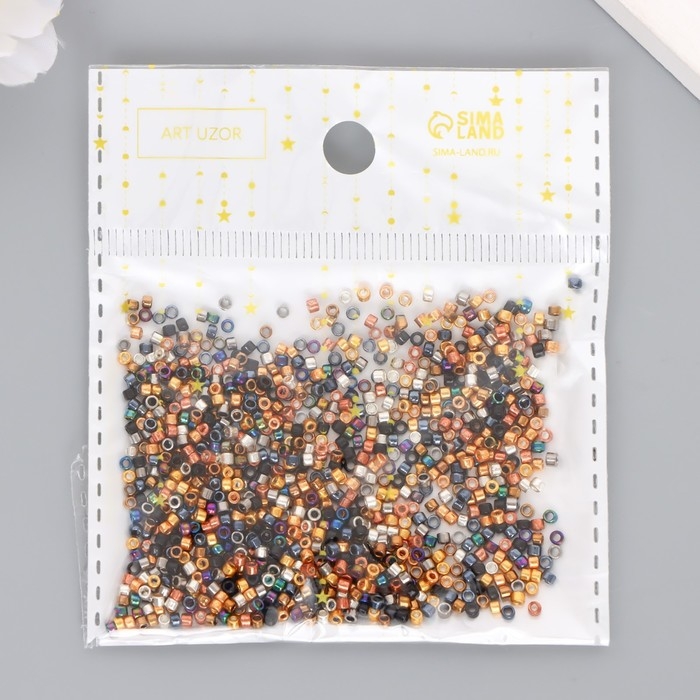Бисер стекло 12/0 Бисер стекло 12/0 "Перламутр. Металлик ассорти" 10 гр