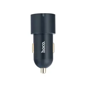 Переходник автомобильного зарядного устройства NZ6 HOCO на 2 Type-C PD45W + USB QC3.0 черный