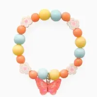 Браслет детский &laquo;Выбражулька. Бабочка с бусинами&raquo;, d=6 см, разноцветный