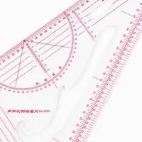 Лекало портновское метрическое &laquo;Треугольник&raquo;, 20.5&times;11 см, s=0.5 мм, прозрачное