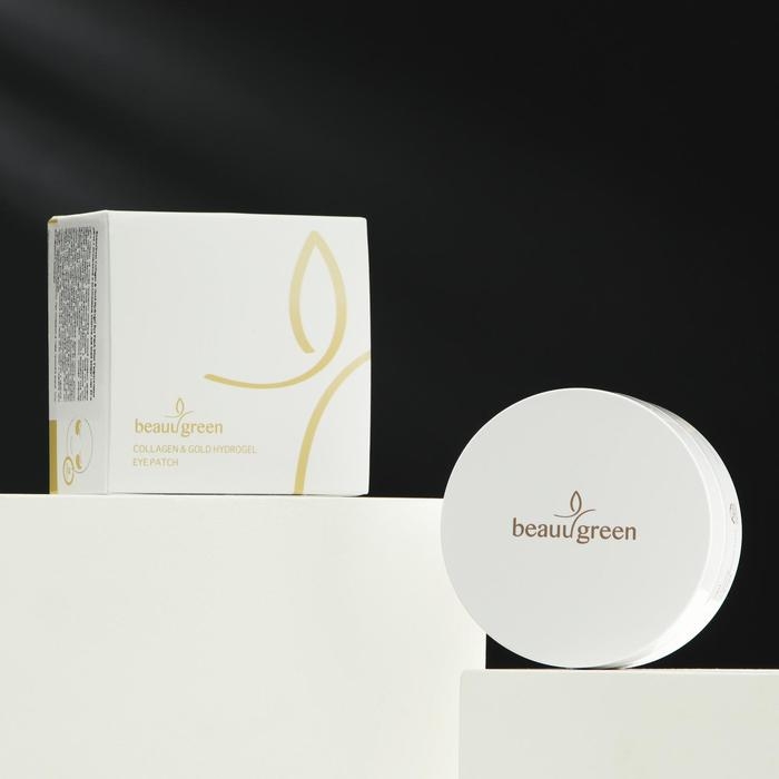 Патчи для глаз гидрогелевые BeauuGreen с золотом и коллагеном, 60 шт Патчи для глаз гидрогелевые BeauuGreen с золотом и коллагеном, 60 шт