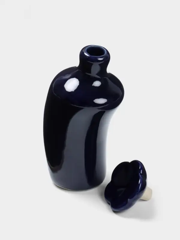 Сосуд для масла &laquo;Антика&raquo;, 5&times;5&times;12 см, керамика, синий