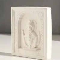 Икона &laquo;Неупиваемая чаша&raquo; с подвесом, 12&times;10&times;2 см, гипс