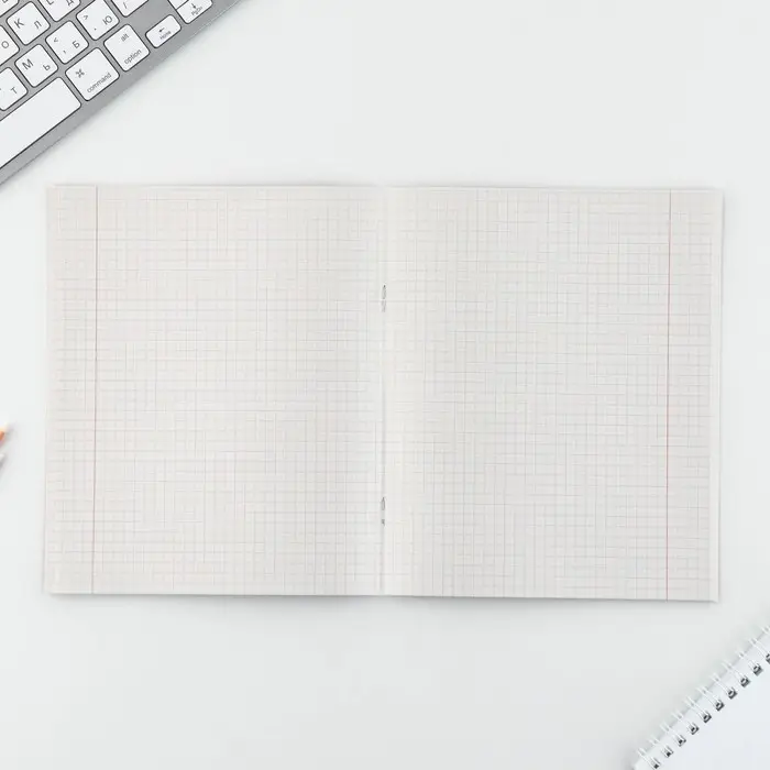 Тетрадь в клетку, 48 л., А5, на скрепке, блок №2 «Нежность» МИКС