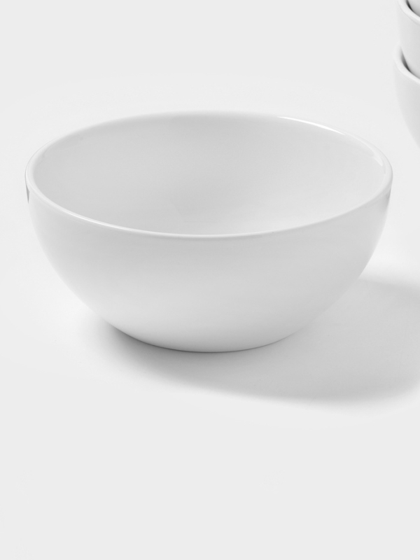 Тарелки глубокие Magistro Mien, 500 мл, d=14 см, набор 6 шт, фарфор, белые