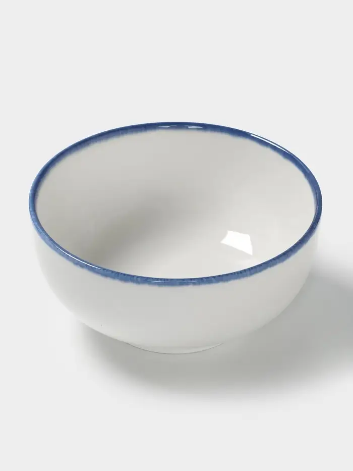 Салатник Magistro Blue Lagoon, 700 мл, 14.6&times;6.7 см, фарфор, белый
