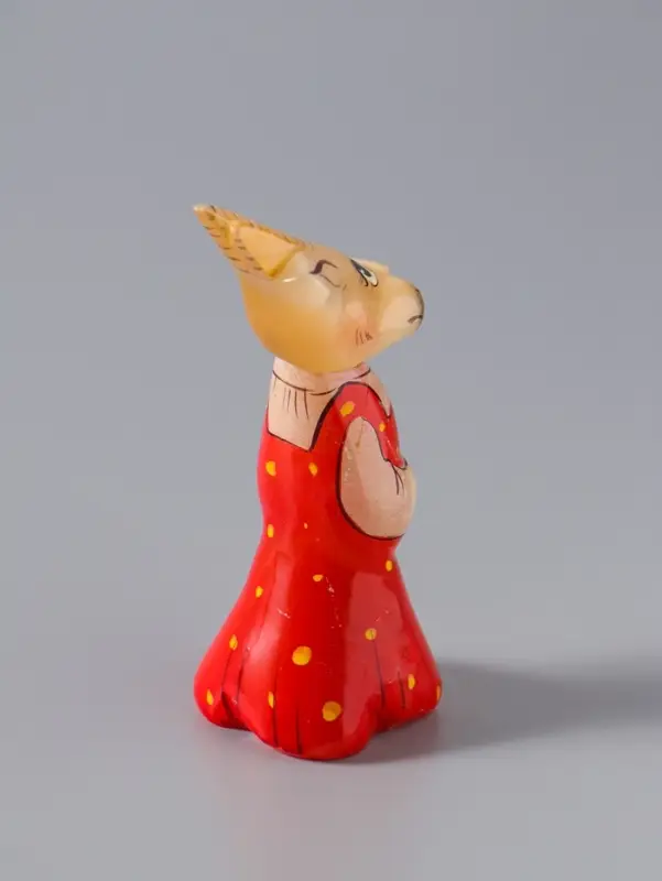 Фигурка &laquo;Коза с цветком&raquo;, 8.5&times;3.5 см, селенит, МИКС