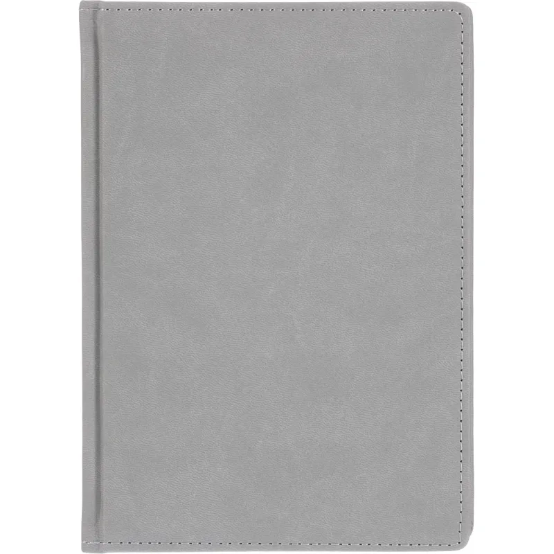 Ежедневник недатированный А5+, 136л, VELVET светло-серый  3-115/28
