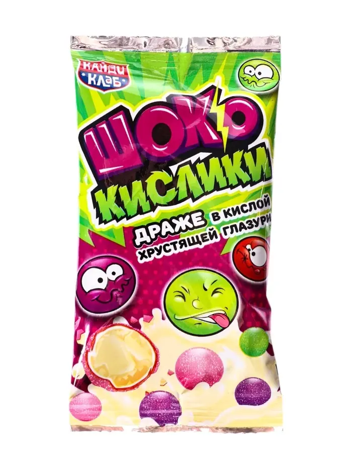 Драже в кислой хрустящей глазури «ШокоКислики», 10 г