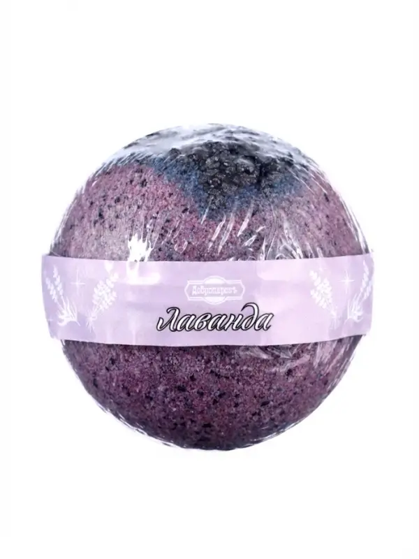 Бомбочка для ванн &laquo;Добропаровъ&raquo; с солью и шиммером, лаванда, 150 г
