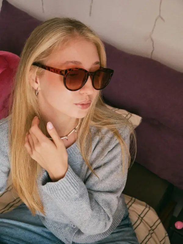 Очки солнцезащитные женские &laquo;OneSun. Леопардовый принт&raquo;, uv 400, линза 5.2&times;6 см, коричневый