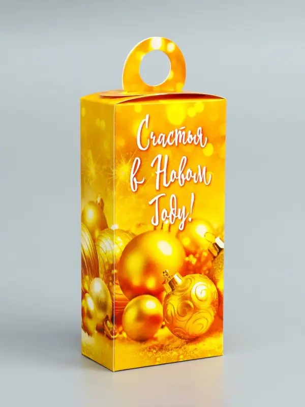 Подарочная новогодняя коробка «Золотой» , сюрприз 11×6×21 см Подарочная новогодняя коробка «Золотой» , сюрприз 11×6×21 см