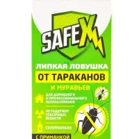 Клеевая ловушка-домик от тараканов и муравьев SAFEX, набор, 10 шт.