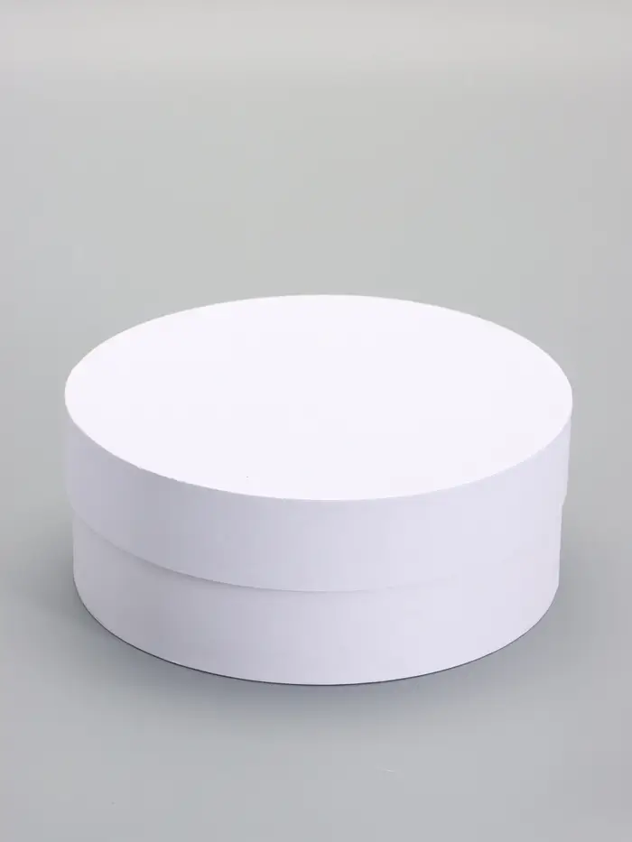 Коробка круглая белая, 20 х 8 см