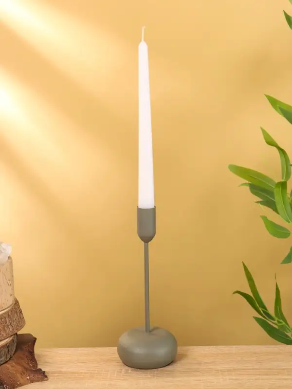 Подсвечник на 1 свечу текстурный  Подсвечник на 1 свечу текстурный "Графит" 8х8х20 см