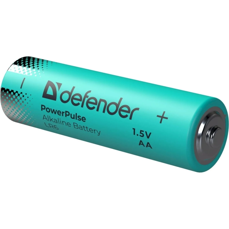 Батарейка DEFENDER алкалиновая LR6-4BL АА, блистер 4шт/уп PowerPulse