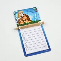 Магниты с блоком для записи и карандашом &laquo;Исполнения желаний&raquo;, набор 4 шт.