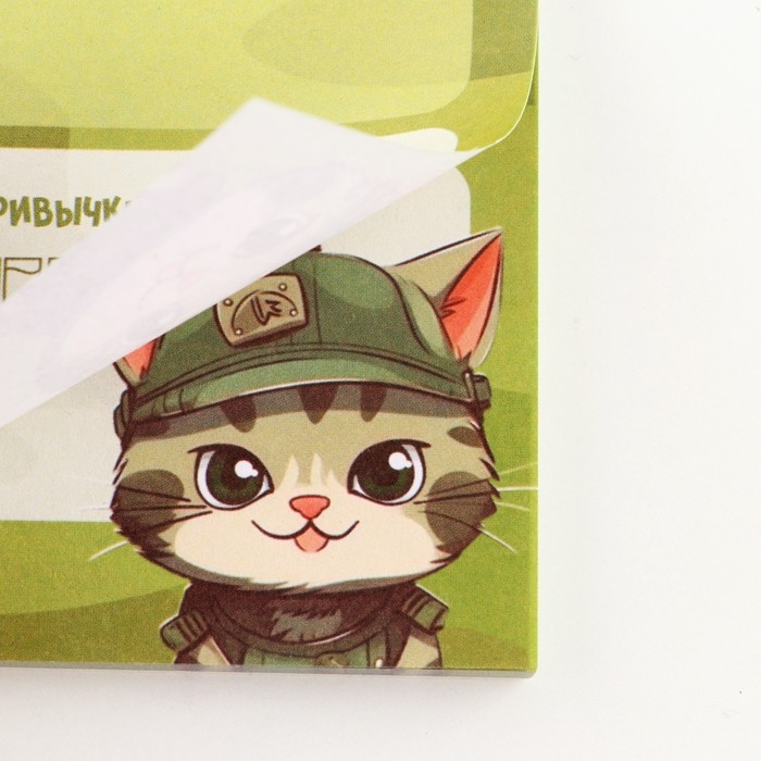 Планер с отрывными листами, 50 листов «с 23 февраля. Кот»