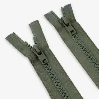 Молния &laquo;Трактор&raquo;, №8, разъёмная, 2 замка, замки автомат, 100 см, хаки