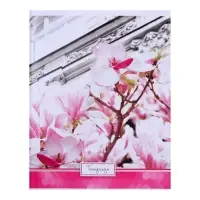 Тетрадь 48 листов в клетку, Calligrata &laquo;Яркие цветы&raquo;, МИКС